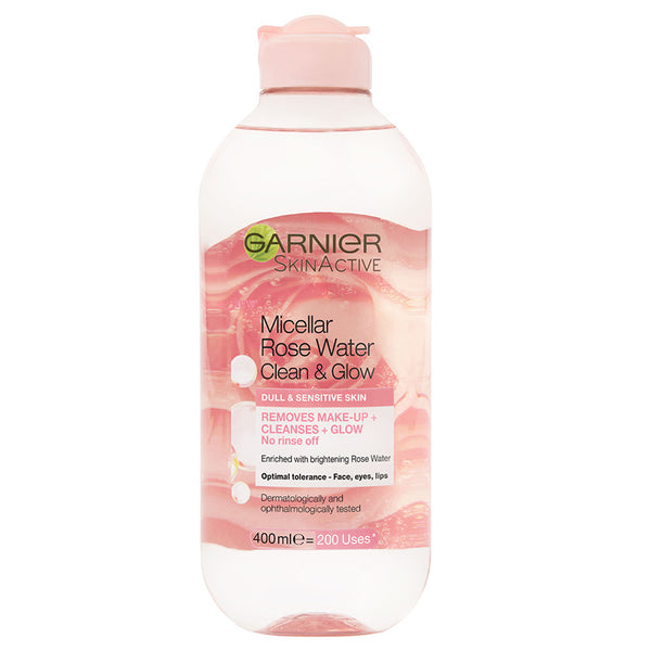 Garnier SkinActive Micellar Rose Cleansing Water Clean & Glow 400ml