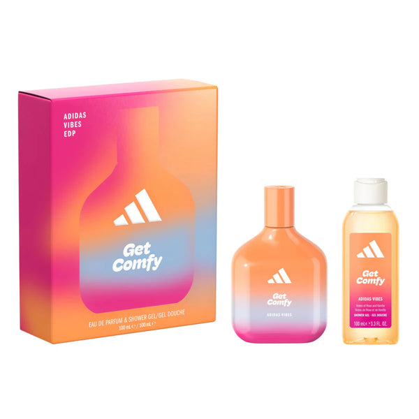 Adidas Moodhack Get Comfy 2 Piece Gift Set - Eau De Parfum 100ml & Shower Gel 100ml