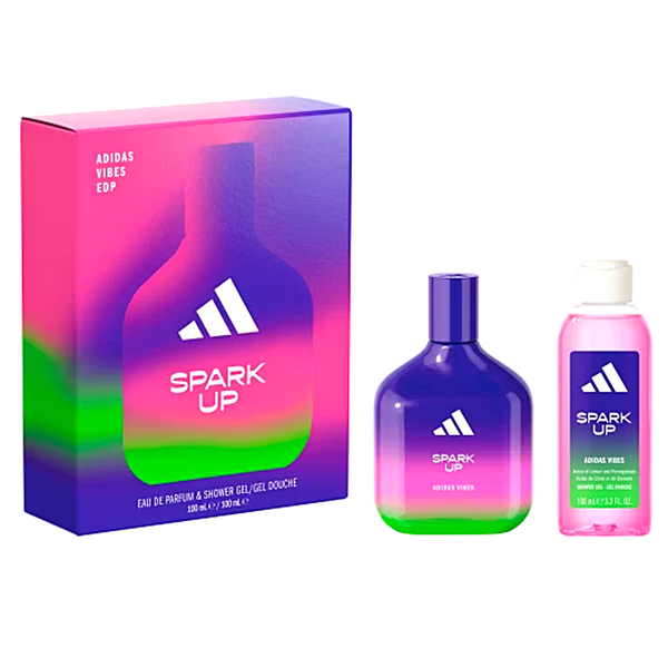 Adidas Moodhack Spark Up 2 Piece Gift Set - Eau De Parfum 100ml & Shower Gel