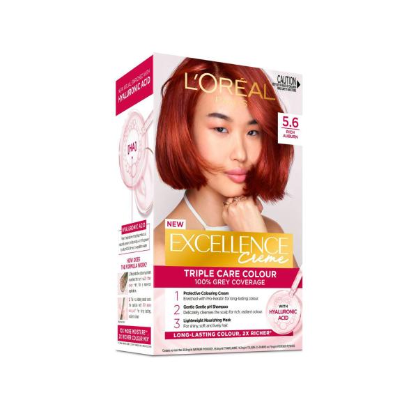 L'Oréal Excellence Crème 5.6 Rich Auburn Hair Colour