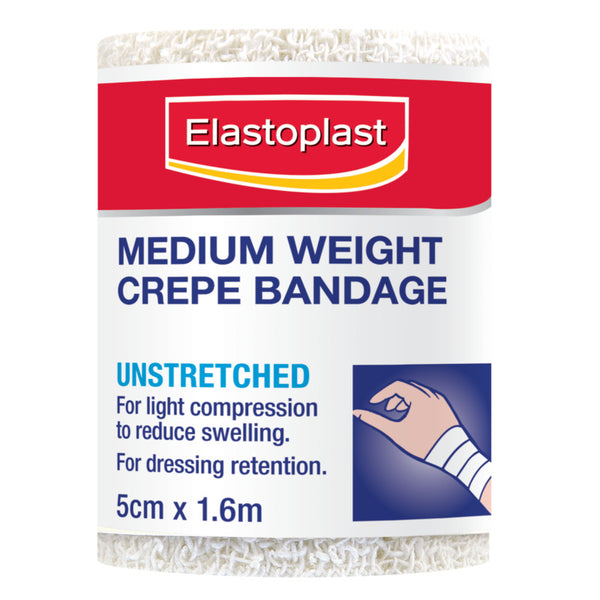 Elastoplast Medium Weight Crepe Bandage 5cm x 1.6m