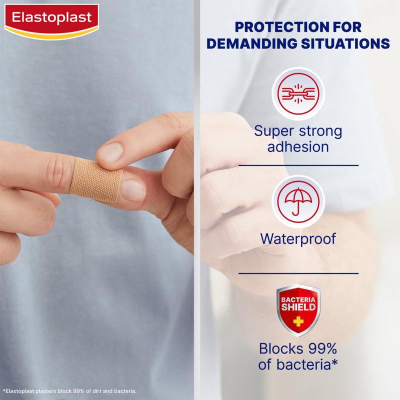 Elastoplast Extra Tough Waterproof Plaster Assorted 15 Pack