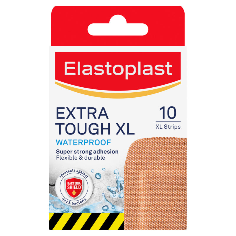 Elastoplast Extra Tough XL Waterproof Plaster 10 Pack