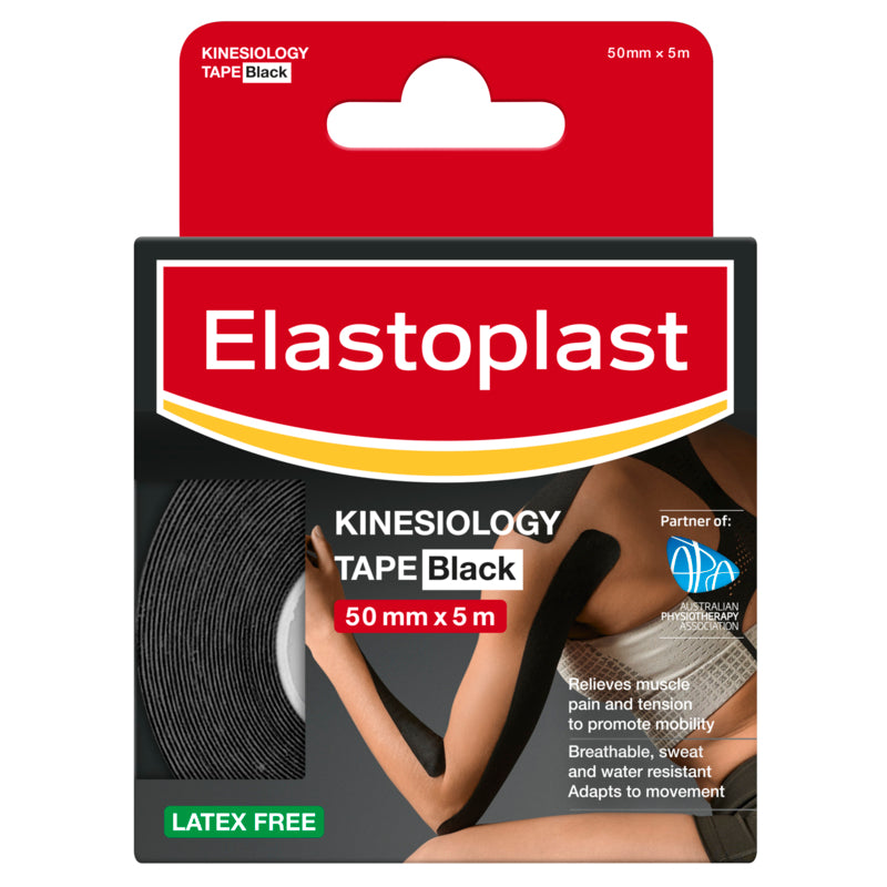 Elastoplast Sport Kinesiology Tape Black 5cm x 5m