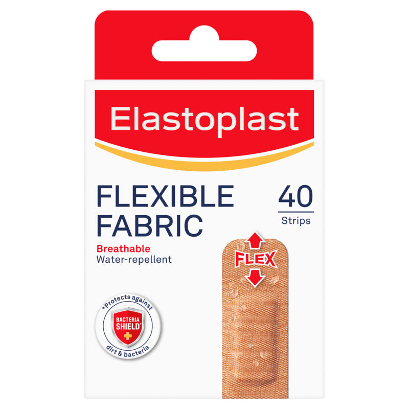 Elastoplast Flexible Fabric Wound Dressing Plaster 40 Pack