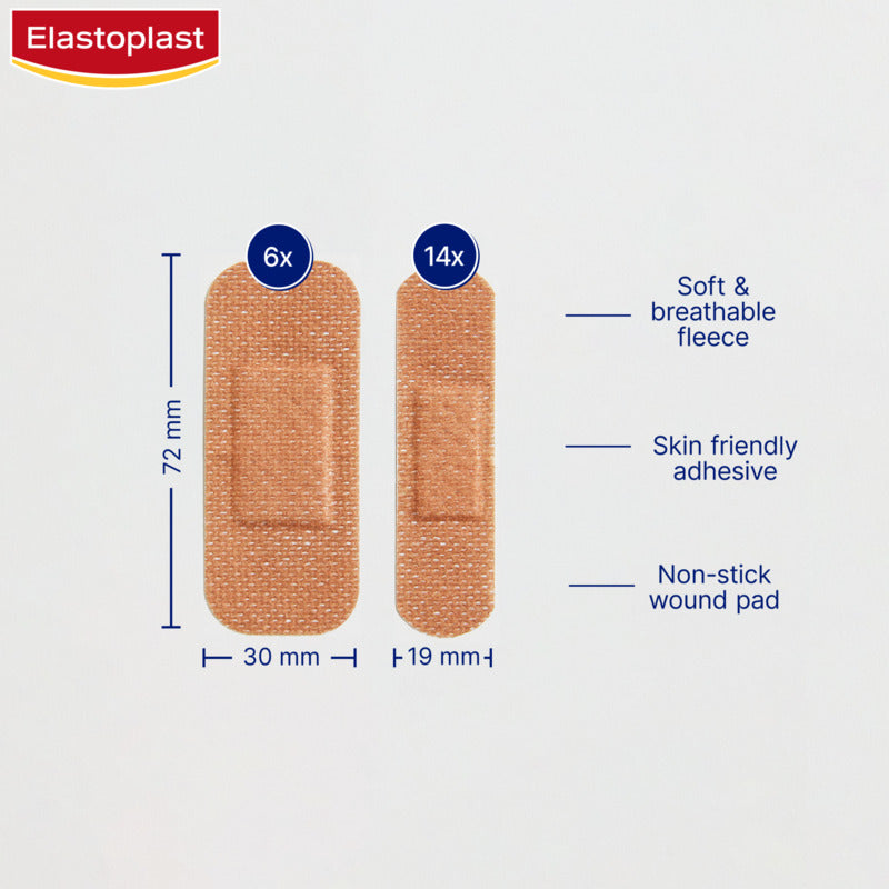 Elastoplast Sensitive Hypoallergenic Medium Plaster 20 Pack