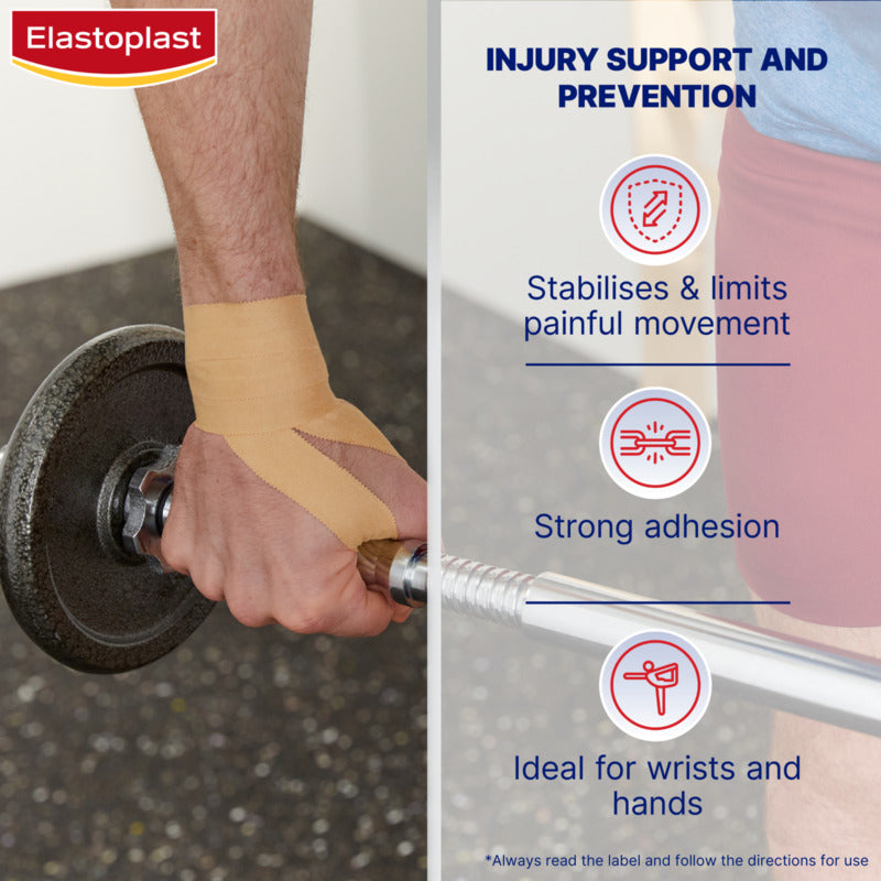 Elastoplast Rigid Strapping Tape Tan 25mm x 10m