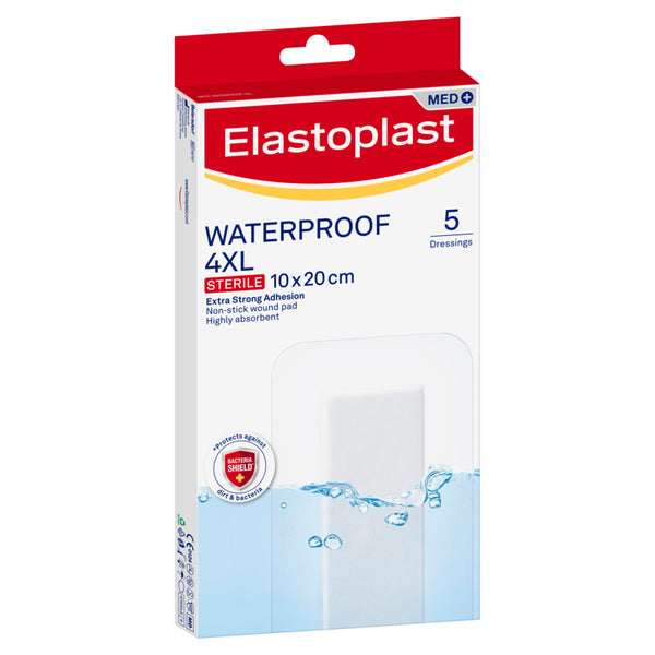 Elastoplast Waterproof 4XL Dressing 5 Pack