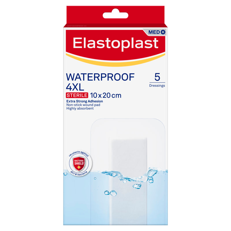 Elastoplast Waterproof 4XL Dressing 5 Pack