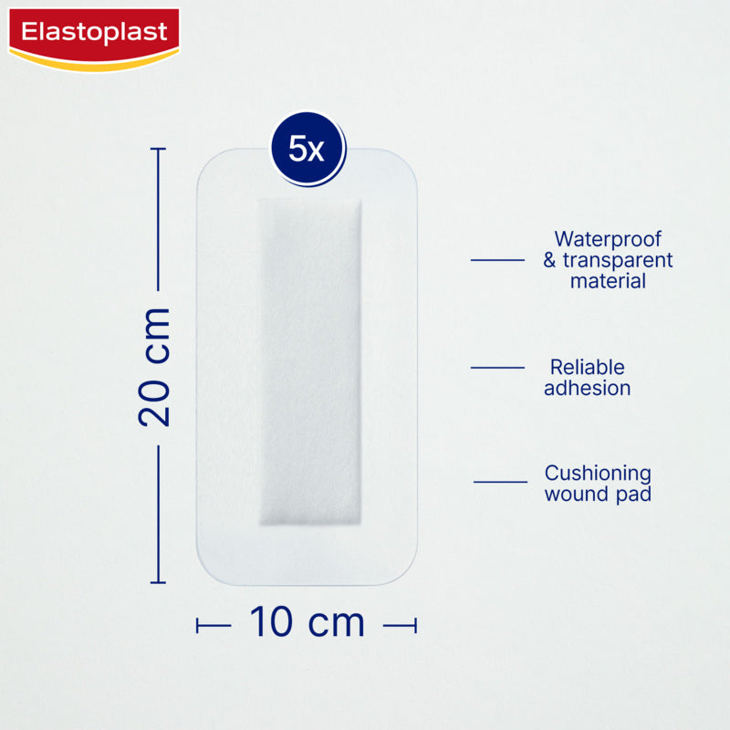 Elastoplast Waterproof 4XL Dressing 5 Pack