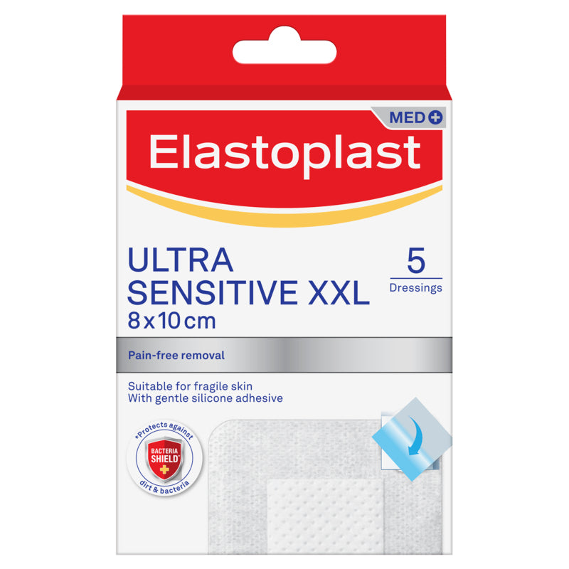 Elastoplast Ultra Sensitive XXL Wound Dressing 5 Pack