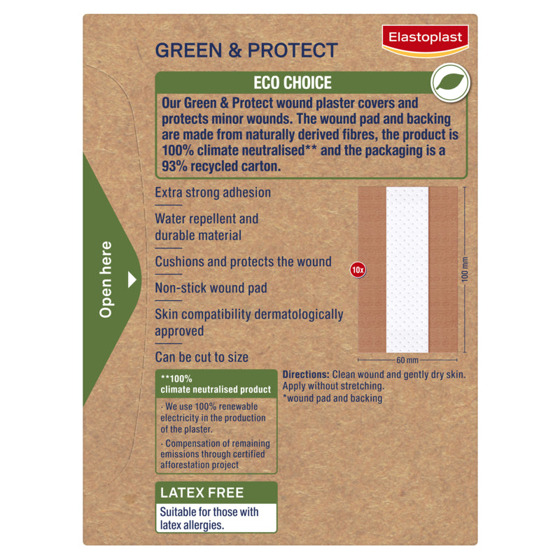 Elastoplast Green & Protect Dressing 1m x 6cm