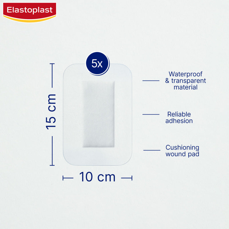 Elastoplast Waterproof Dressing 3XL 5Pc