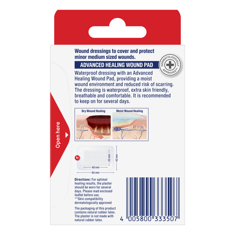 Elastoplast Waterproof Fast Healing Dressing XL