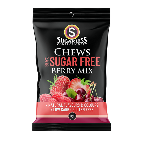 Sugarless Confectionery Berry Mix Chews 70g