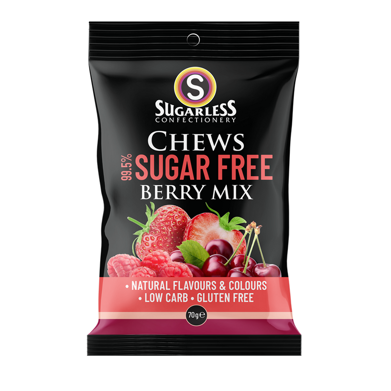 Sugarless Confectionery Berry Mix Chews 70g