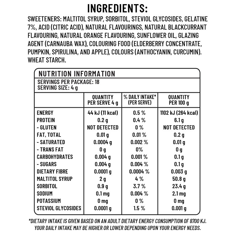 Sugarless Confectionery Casino Jellies 70g