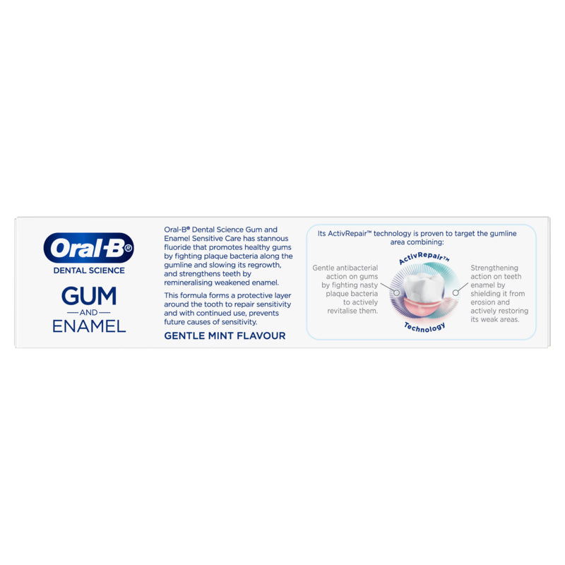 Oral B Gum & Enamel Sensitive Care Mint Toothpaste 110g