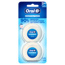 Oral B Essential Floss Dental Floss 50m 2 Pack