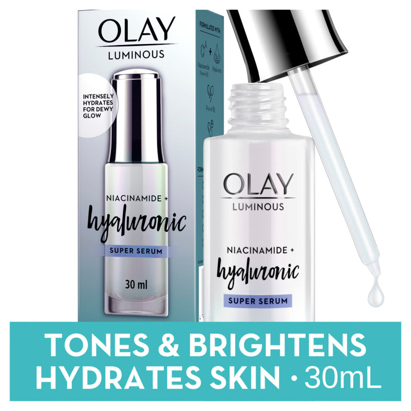 Olay Luminous Niacinamide + Hyaluronic Super Face Serum 30mL