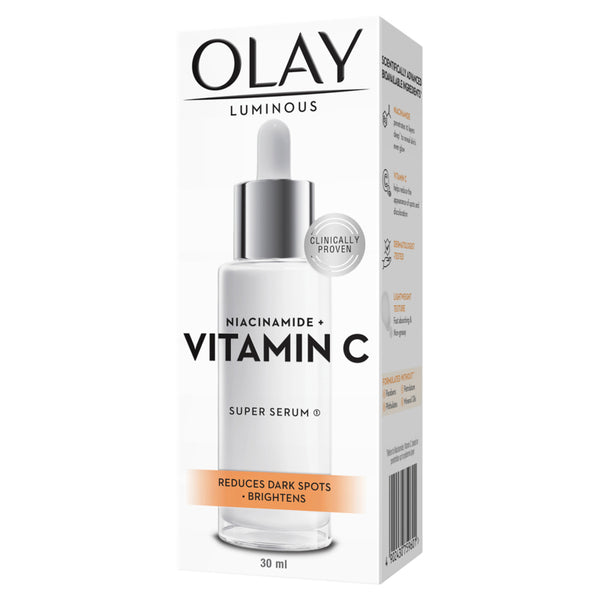 Olay Luminous Niacinamide + Vitamin C Brightening Super Serum 30ml (For Dark Spots and Dull Skin)