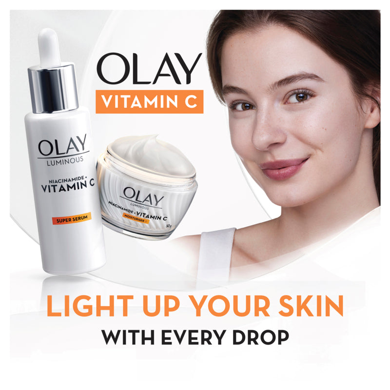 Olay Luminous Niacinamide + Vitamin C Brightening Super Serum 30ml (For Dark Spots and Dull Skin)