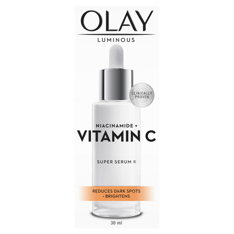 Olay Luminous Niacinamide + Vitamin C Brightening Super Serum 30ml (For Dark Spots and Dull Skin)