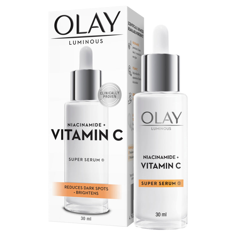 Olay Luminous Niacinamide + Vitamin C Brightening Super Serum 30ml (For Dark Spots and Dull Skin)