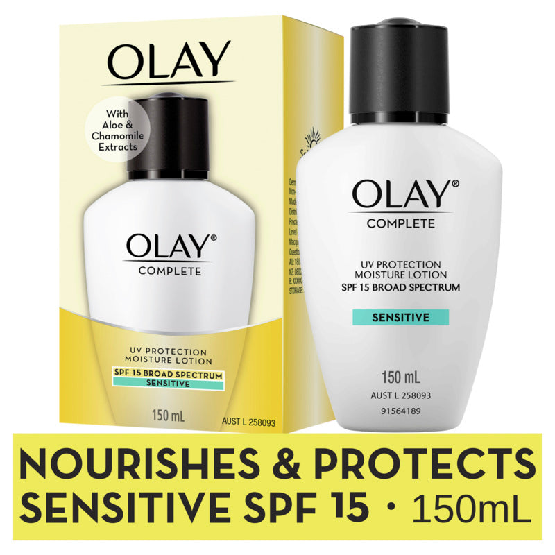 Olay Complete UV Protection Moisture Lotion Sensitive SPF 15 150ml