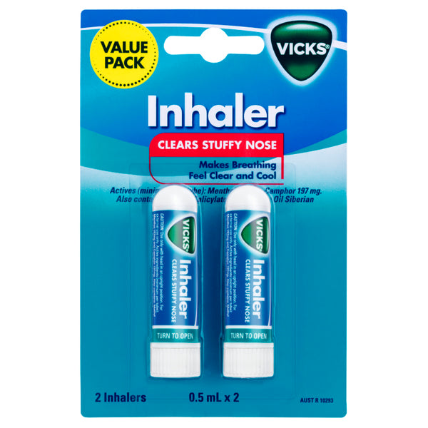 Vicks Nasal Decongestant Inhaler 2 Pack