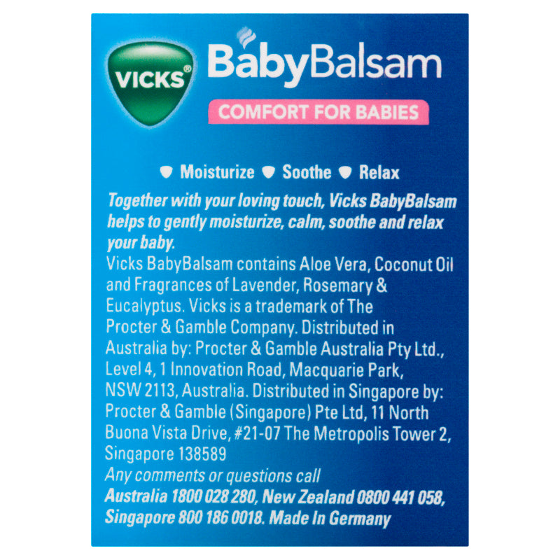 Vicks BabyBalsam Decongestant Rub 100g