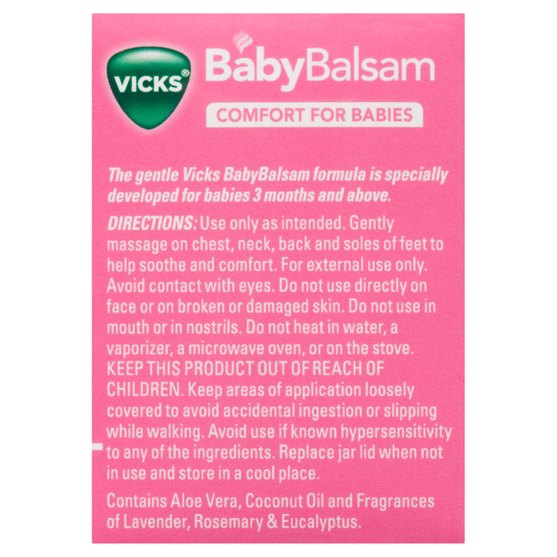 Vicks BabyBalsam Decongestant Rub 100g