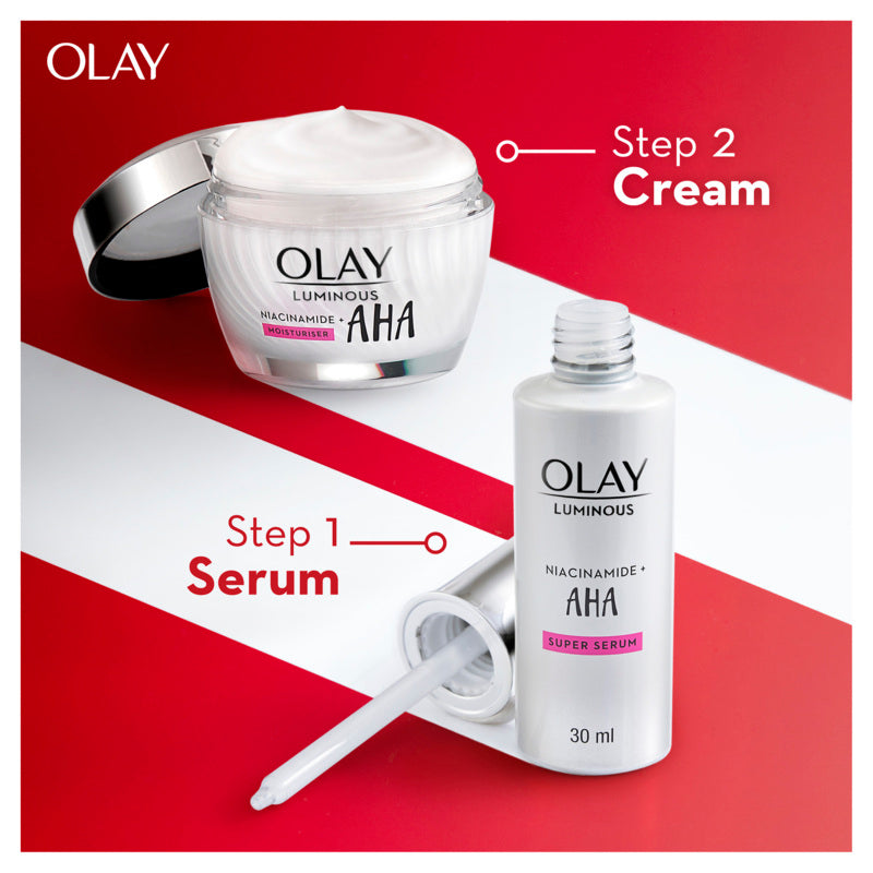 Olay Luminous Niacinamide + AHA Super Face Serum 30ml