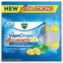 Vicks VapoDrops Xtra Strong Lemon Menthol Blast 16 Lozenges