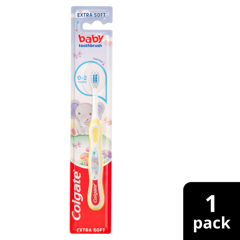 Colgate Kids My First Manual Toothbrush for Toddlers 0-2 Years Extra Soft 1 Pack