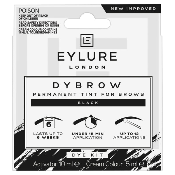 Eylure Dybrow Permanent Dye Kit Black 15ml
