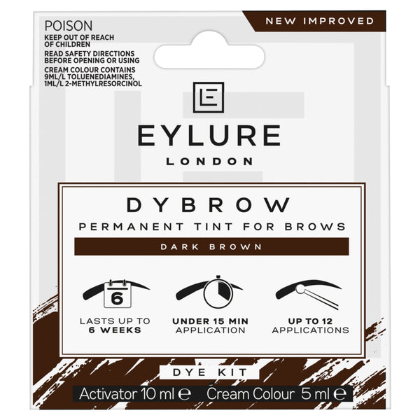 Eylure Dybrow Permanent Dye Kit Brown 15ml