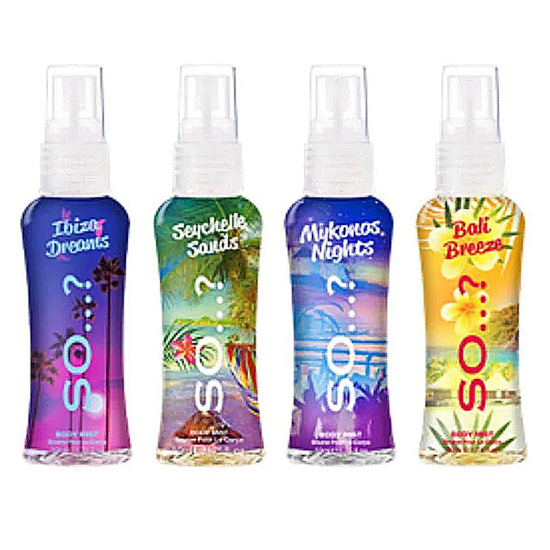 So...? Escapes Mini Body Mist 4 Piece Gift Set