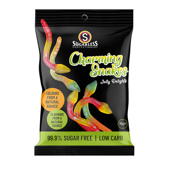 Sugarless Confectionery Charming Snakes Jellies 70g