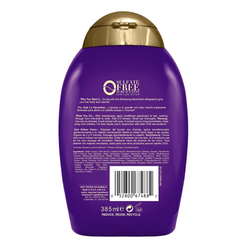 OGX Extra Strength Biotin and Collagen Conditioner 385ml