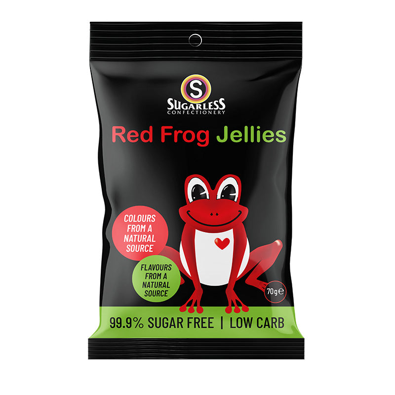 Sugarless Confectionery Red Frog Jellies 70g