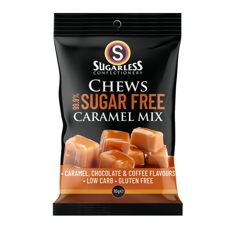 Sugarless Confectionery Caramel Mix Chews 70g