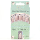 Helios Plant Based Press On Nails - French Pink Stiletto 24 pieces