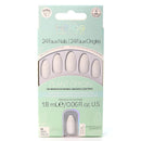 Helios Plant Based Press On Nails - White Matte Stiletto 24 pieces