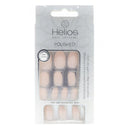 Helios Polished Press On Nails - Nude Matte Oval 24 pieces