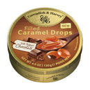 Cavendish & Harvey Tin Caramel Drops Filled with Belgian Chocolate 130g