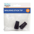 Better Home Care Now Walking Stick Tips Black 13mm - 2 Pack