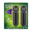 Nicorette Quit Smoking QuickMist Mouth Spray Freshmint 1mg 13.2mL 2 Pack