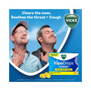 Vicks VapoDrops + Cough Honey Lemon Menthol 16 Lozenges