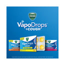 Vicks VapoDrops + Cough Honey Lemon Menthol 16 Lozenges